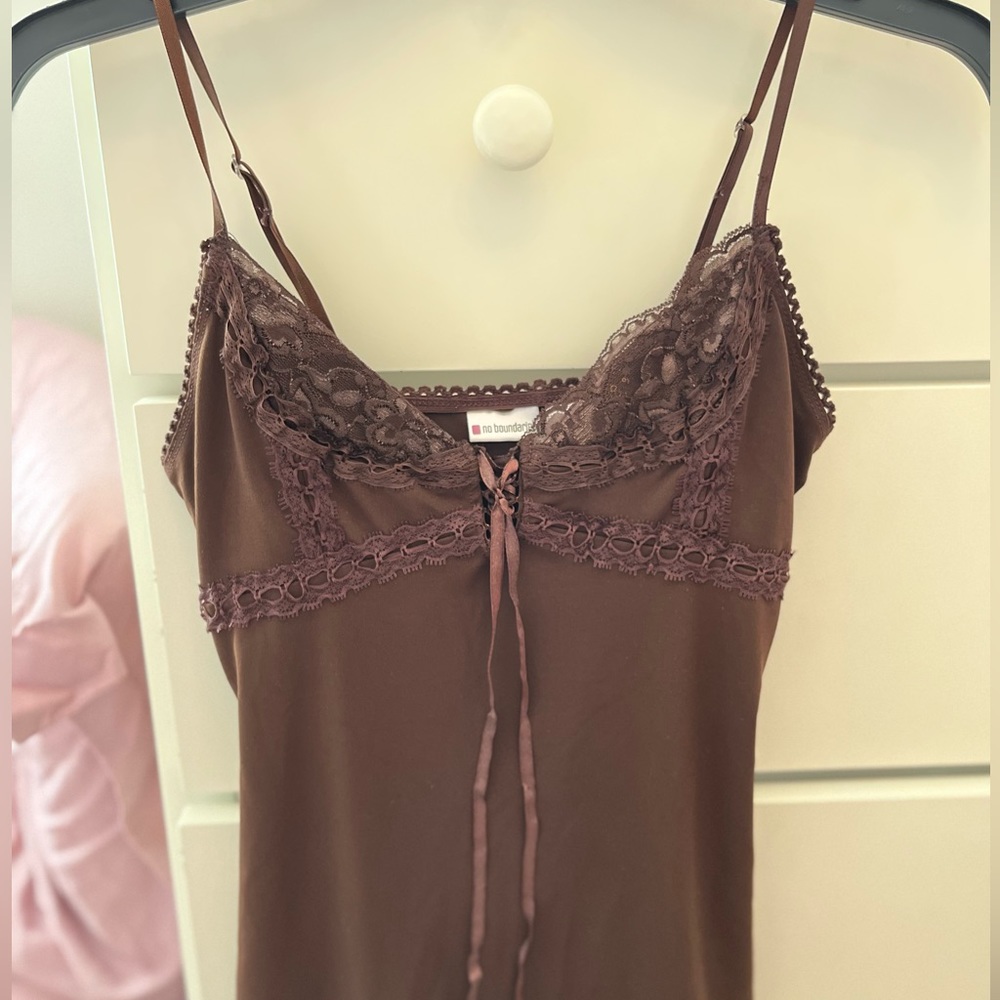 Y2K brown cami